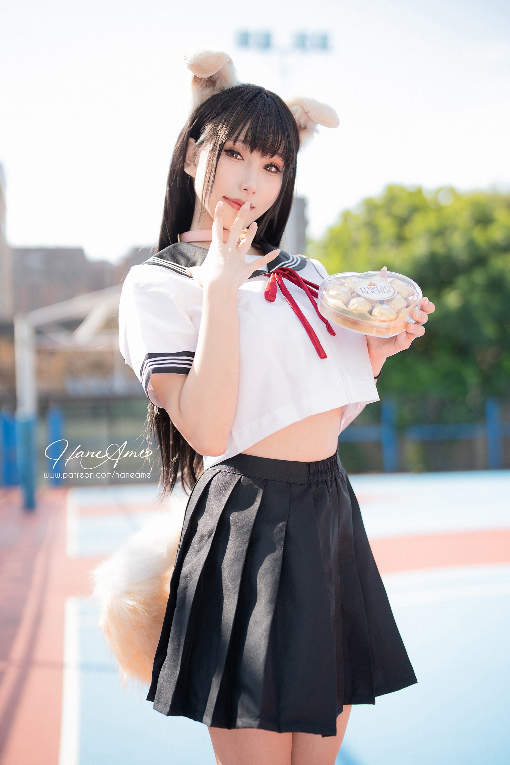 雨波HaneAme – NO.278 Original Shiba JK 柴犬学妹[51P4V]-XikXak